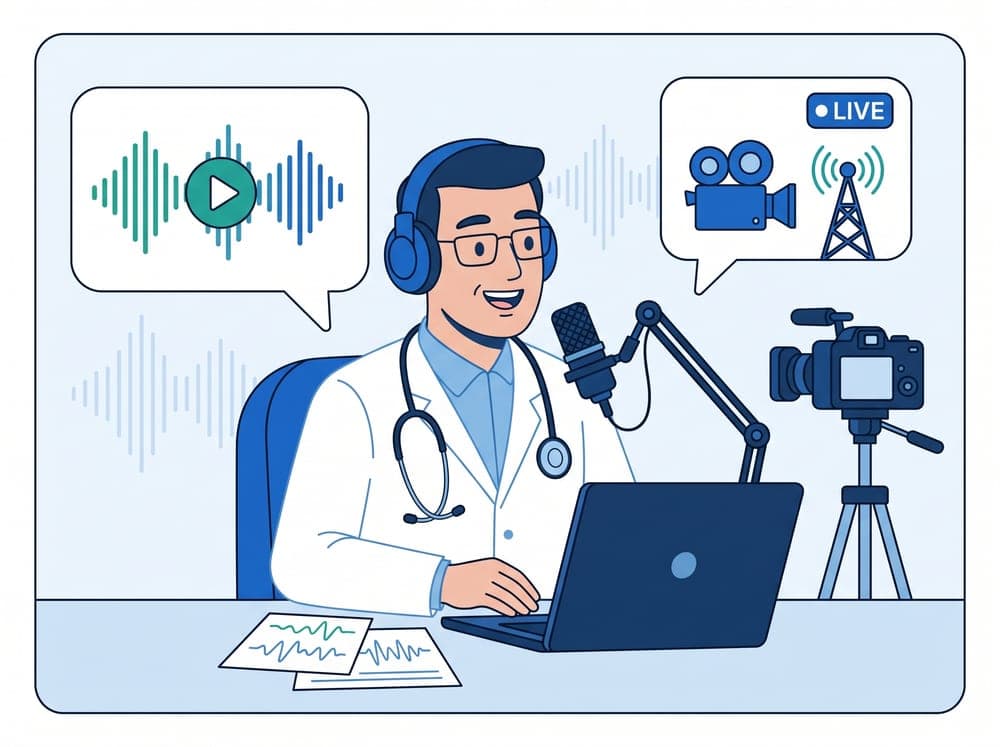 Dr. Weib bei der Patientenaufklärung